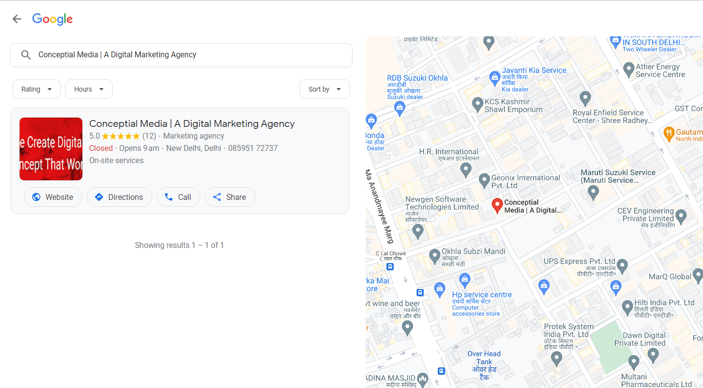 Google My Business local seo